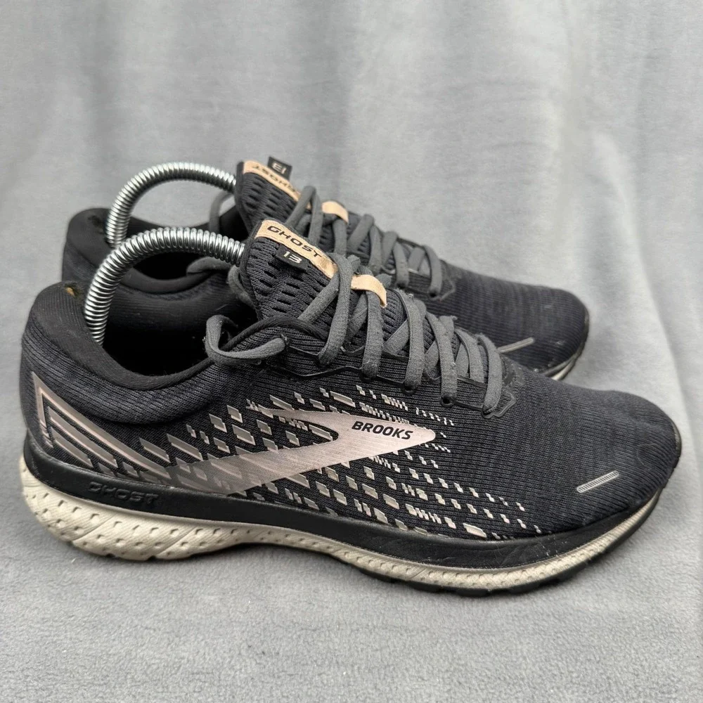 Brooks Ghost‎ 13 Women's Running Shoes Black Rose Gold Sz 9 Medium B 1203381B023